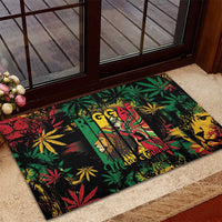 Jamaica Reggae Festival Rubber Doormat One Love Rastafari Culture - Wonder Print Shop