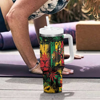 Jamaica Reggae Festival Tumbler With Handle One Love Rastafari Culture - Wonder Print Shop