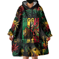 Jamaica Reggae Festival Wearable Blanket Hoodie One Love Rastafari Culture - Wonder Print Shop