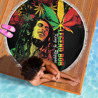 King Of Reggae Legend Bob Beach Blanket Rasta Cannabis - Wonder Print Shop