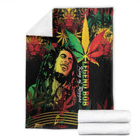 King Of Reggae Legend Bob Blanket Rasta Cannabis - Wonder Print Shop