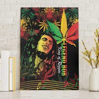 King Of Reggae Legend Bob Canvas Wall Art Rasta Cannabis - Wonder Print Shop