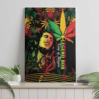 King Of Reggae Legend Bob Canvas Wall Art Rasta Cannabis - Wonder Print Shop