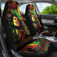 King Of Reggae Legend Bob Car Seat Cover Rasta Cannabis - Wonder Print Shop