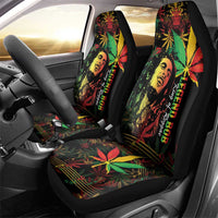 King Of Reggae Legend Bob Car Seat Cover Rasta Cannabis - Wonder Print Shop