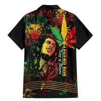 King Of Reggae Legend Bob Family Matching Mermaid Dress and Hawaiian Shirt Rasta Cannabis - Wonder Print Shop