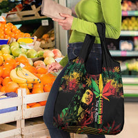 King Of Reggae Legend Bob Grocery Bag Rasta Cannabis - Wonder Print Shop