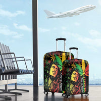 King Of Reggae Legend Bob Luggage Cover Rasta Cannabis - Wonder Print Shop