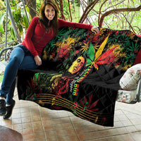 King Of Reggae Legend Bob Quilt Rasta Cannabis - Wonder Print Shop