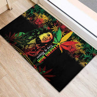 King Of Reggae Legend Bob Rubber Doormat Rasta Cannabis - Wonder Print Shop