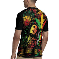 King Of Reggae Legend Bob Rugby Jersey Rasta Cannabis - Wonder Print Shop