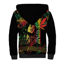 King Of Reggae Legend Bob Sherpa Hoodie Rasta Cannabis - Wonder Print Shop