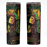 King Of Reggae Legend Bob Skinny Tumbler Rasta Cannabis - Wonder Print Shop