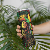 King Of Reggae Legend Bob Skinny Tumbler Rasta Cannabis - Wonder Print Shop