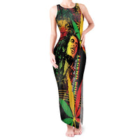 King Of Reggae Legend Bob Tank Maxi Dress Rasta Cannabis - Wonder Print Shop
