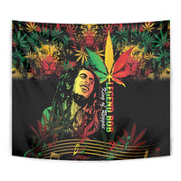 King Of Reggae Legend Bob Tapestry Rasta Cannabis - Wonder Print Shop