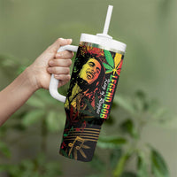 King Of Reggae Legend Bob Tumbler With Handle Rasta Cannabis - Wonder Print Shop