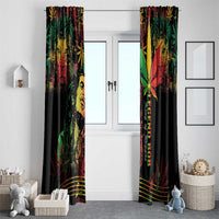 King Of Reggae Legend Bob Window Curtain Rasta Cannabis - Wonder Print Shop