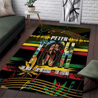 Jamaica Reggae Legend Tosh Area Rug Cannabis Pattern - Wonder Print Shop