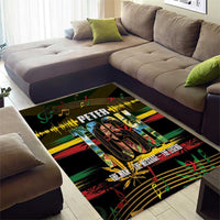 Jamaica Reggae Legend Tosh Area Rug Cannabis Pattern - Wonder Print Shop