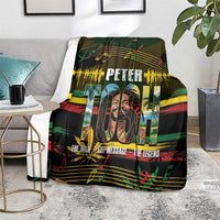 Jamaica Reggae Legend Tosh Blanket Cannabis Pattern - Wonder Print Shop
