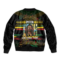 Jamaica Reggae Legend Tosh Bomber Jacket Cannabis Pattern - Wonder Print Shop