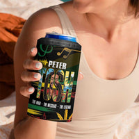 Jamaica Reggae Legend Tosh 4 in 1 Can Cooler Tumbler Cannabis Pattern - Wonder Print Shop