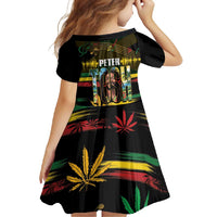Jamaica Reggae Legend Tosh Family Matching Long Sleeve Bodycon Dress and Hawaiian Shirt Cannabis Pattern - Wonder Print Shop