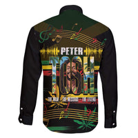 Jamaica Reggae Legend Tosh Family Matching Off The Shoulder Long Sleeve Dress and Hawaiian Shirt Cannabis Pattern - Wonder Print Shop