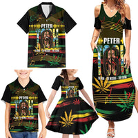 Jamaica Reggae Legend Tosh Family Matching Summer Maxi Dress and Hawaiian Shirt Cannabis Pattern - Wonder Print Shop