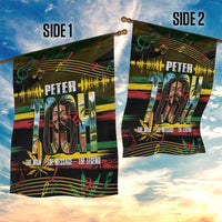 Jamaica Reggae Legend Tosh Garden Flag Cannabis Pattern - Wonder Print Shop