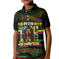Jamaica Reggae Legend Tosh Kid Polo Shirt Cannabis Pattern - Wonder Print Shop