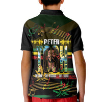 Jamaica Reggae Legend Tosh Kid Polo Shirt Cannabis Pattern - Wonder Print Shop