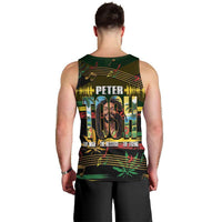 Jamaica Reggae Legend Tosh Men Tank Top Cannabis Pattern - Wonder Print Shop