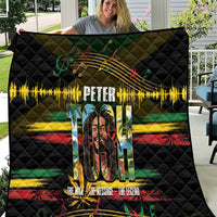 Jamaica Reggae Legend Tosh Quilt Cannabis Pattern - Wonder Print Shop