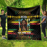 Jamaica Reggae Legend Tosh Quilt Cannabis Pattern - Wonder Print Shop