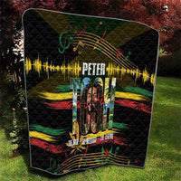Jamaica Reggae Legend Tosh Quilt Cannabis Pattern - Wonder Print Shop