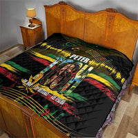Jamaica Reggae Legend Tosh Quilt Cannabis Pattern - Wonder Print Shop