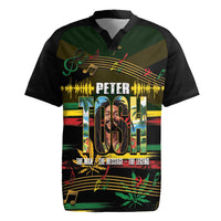 Jamaica Reggae Legend Tosh Rugby Jersey Cannabis Pattern - Wonder Print Shop