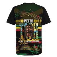 Jamaica Reggae Legend Tosh Rugby Jersey Cannabis Pattern - Wonder Print Shop