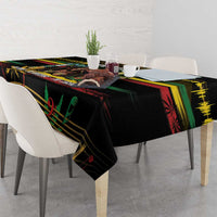 Jamaica Reggae Legend Tosh Tablecloth Cannabis Pattern - Wonder Print Shop
