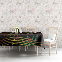 Jamaica Reggae Legend Tosh Tablecloth Cannabis Pattern - Wonder Print Shop