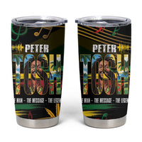 Jamaica Reggae Legend Tosh Tumbler Cup Cannabis Pattern - Wonder Print Shop
