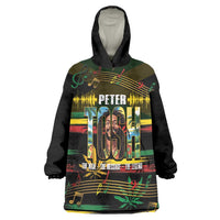 Jamaica Reggae Legend Tosh Wearable Blanket Hoodie Cannabis Pattern - Wonder Print Shop