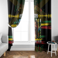 Jamaica Reggae Legend Tosh Window Curtain Cannabis Pattern - Wonder Print Shop