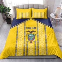 Custom Ecuador Football Bedding Set 2025 Come On La Tricolor - Wonder Print Shop