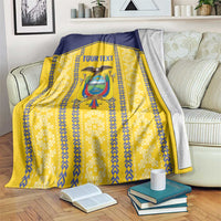 Custom Ecuador Football Blanket 2025 Come On La Tricolor - Wonder Print Shop