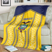 Custom Ecuador Football Blanket 2025 Come On La Tricolor - Wonder Print Shop