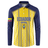 Custom Ecuador Football Button Sweatshirt 2025 Come On La Tricolor - Wonder Print Shop
