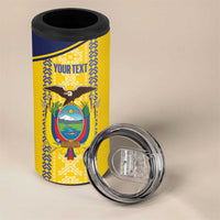 Custom Ecuador Football 4 in 1 Can Cooler Tumbler 2025 Come On La Tricolor - Wonder Print Shop